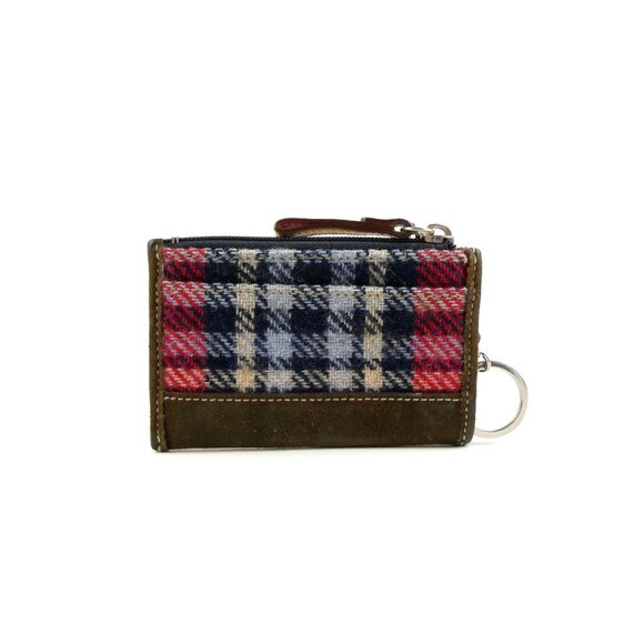 Coach Tartan Wool Mini Skinny Case w/ Keychain & Star Charm - Picture 6 of 14